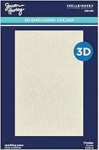 Spellbinders Sparkling Snow 3D Embossing Folder by Simon Hurley, Clear
