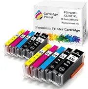 Cartridge Planet 10 Pack (2BK,2PBK,2C,2M,2Y) Compatible Ink for Canon PGI-670XL CLI-671XL PGI670XL CLI671XL for Canon MG5760 MG5765 MG5766 MG6860 MG6865 MG6866 MG7760 MG7765 MG7766 TS5060 TS6060 TS8..