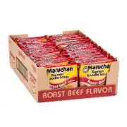 Maruchan Roast Beef Ramen Noodles 3 Ounce Pack Of 24 Quick Cooking Meals