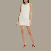 Boden Women’s Knit Crochet Mini Minimalist Shift Dress Low Back Size 6 NWTs