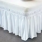 Elasticated Bed Skirt,Wrap Around Bed Skirts, Valance Sheet Double Bed Skirt Wrap Around Elastic Bed Shirts Without Bed Surface 38cm Height Home Hotel Use(90 X 200 Cm,120x200x38cm)