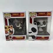 Funko Pop! Movies Kung Fu Panda Po 250 Tigress 251 Lot Of 2 Vaulted *READ*