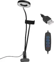 Universal Selfie Ring Light with Flexible Mobile Phone Holder 2in 1 LED Adjustable Desk Lamp for Live Stream LED lightselfie lightled
