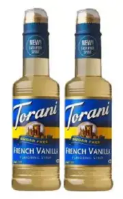 Torani Flavoring Syrup Sugar Free French Vanilla 2 Pack