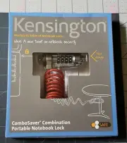 New Kensington Red Portable Notebook Laptop Combosave Combination Lock