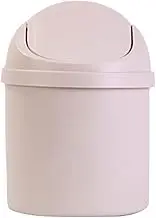 Joyzan Mini Desktop Trash Can, Countertop Wastebasket Tiny PP Plastic Trash Bin With Flip Lid Anti Odour Small Counter Garbage Lint Bin Save Space For Bedroom Bathroom Office Kitchen Desk Coffee Table