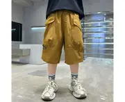 Fashion brand boy shorts summer 2024 new style shorts children's shorts fashionable middle and large children's pants