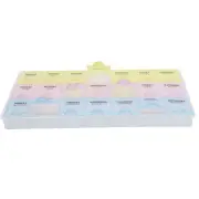 AM NOON PM 7 Day Weekly Pill Box Dispenser Organizer Holder Case