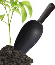 Hand Shovel, Small Garden Spade Shovel, Portable Garden Trowel with Graduation Home Gardening Tools for Digging and
