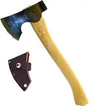Council Tool 1.7# Wood-Craft Camp Carver Axe, 16" Curved Handle Axe Model - USA Made