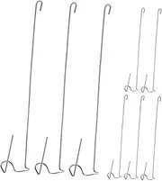 Kisangel 8Pcs Durable Stainless Steel Plant Hanging Hooks for Indoor Air Plants Fit for Home and Patio Display Elegant Design