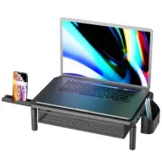 Computer Stand for Desktop Monitor, Monitor Stand with Drawer and Storage Com...