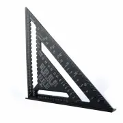 Triangle Angle Ruler 7/12 inch Metric Aluminum Alloy Angle Protractor Triangular Measuring Ruler Woodwork Speed Square T