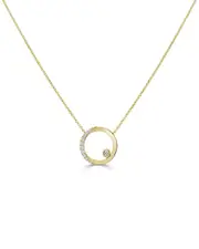Sabrina Designs 18K 0.21 ct. tw. Diamond Circle Necklace