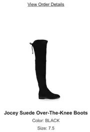 Stuart Weitzman Jocey Suede Over-The-Knee Boot Women's size 7.5
