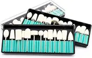 Happyyami Nail Drill Wool Grinding Heads 12 Pieces Set for Manicure Kit Nail Drill Nail Grinding
