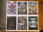 LEGO VIDIYO VIP 1/500 ALL 6 Limited Prints & Concert Posters Numbered Embossed