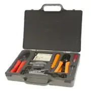 Kit Coaxial and Ratchet Multi-Core Crimping, Cut and Stripper Set with Tester