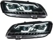 Car Headlights Compatible For Passat B7 US Version 2011-2015 Upgraded LED Car Headlights Dynamic Dual Projector Lens Accessories Assembly