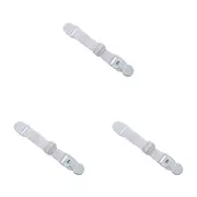 3PK Dreambaby Ezy Check Strap Latch Child/Toddler Cabinet Safety Lock 25cm White