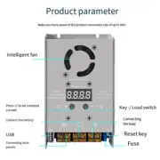 Compact MPPT Solar Charge Controller for Lithium Iron Phosphate Battery