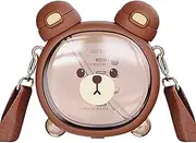Generisch Bottle - Cute Cartoon Straw Anti Laky Bear - 750 ml Water Bottle with Straw Drink Bottle for School Travel, Water Bottle, Cute Cartoon Straw Cup A