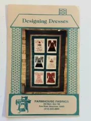 FARMHOUSE FABRICS "Designing Dresses" Wallhanging 23 1/2" X 37 1/2"