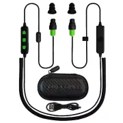 Plugfones FreeReign Bluetooth Earplug Earbuds Work Headphones Tough Cable OSHA