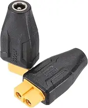 uxcell 2 Pack XT60 Adapter, XT60 Female to DC5521 Female 5.5 x 2.1mm Wireless Adapter, XT60 Connectors Wireless for Solar Panel, Laptop Power Supply