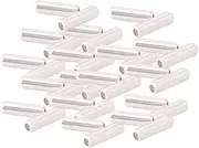 GSHLLO 50 Pcs Metal Pin Backs Lapel Stick Pin End Cap Lapel Pin Locking Clasp Locking Pin Keepers Stoppers for Brooch Stick Pins Silver