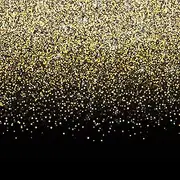 Black and Gold Photo Booth Backdrop - Perfect Party Decoration for Graduation, Birthday, Christmas, New Years Eve, Bachelorette, Weddings, Prom | Gatsby Photo Booth | Measures 6ft x 6ft