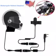 Motorcycle Helmet Headset Earpiece Mic For Baofeng UV-5R UV-82 KENWOOD TYT Radio