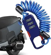 Electric Scooter Lock | 3 Digit Combination Lock,Retractable Cable Lock for Motorcycle, Basket, Helmet, Outdoor Gear
