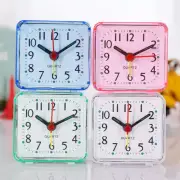 Travel Student Mini Alarm Clock Night Light Bedside Desk Battery Loud Quartz