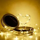 LED Solar Fairy Light for Mason Jar Lid Garden Christmas Outdoor Decor Lamp