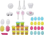 Play-Doh Easter Basket Toy 25-Piece Bundle with 10 Cans of Non-Toxic Modeling Compound, Easter Crafts for Kids 3 Years and Up