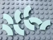 New LEGO Lot of 8 Light Aqua 2x2 Round Macaroni Tile Pieces