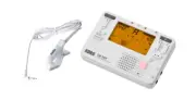 Korg TM70CWH Tuner and Metronome Combo with Korg Clip-On Contact Microphone