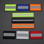 Reflective Striped Safety Hook & Loop Visibility Patch Fastener Runners Cyclists