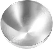 MUCKLILY Single Layer Stainless Steel Salad Bowl Food Container for Rice Noodles and Soup Silver Kitchen Tableware Easy to Clean and Practical Home Bowl