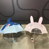 在飛比找樂天市場購物網優惠-韓國同步SWANLACE心選立體卡通鯊魚兒童兔子透明晴雨傘居