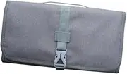 Perfeclan Folding Hairdryer Storage Bag Hair Styler Holder Multiple Pouches Portable Dustproof Hair Drier Organiser for Household Women, Grey