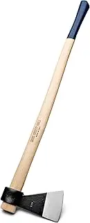 Kings County Tools Classic Italian Tree Felling Axe | 35" Long Straight Ash Wooden Handle | 8.75" Long Powder Coated Steel Head with 4.25" Striking Face