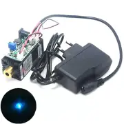 Focusable 488nm 60mW Cyan-Blue Laser Dot Module With 12v Power Adapter