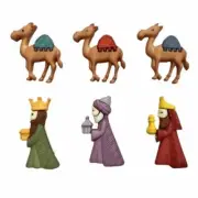 We Three Kings Craft Sewing Buttons Christmas Camel Nativity Shelly's Buttons
