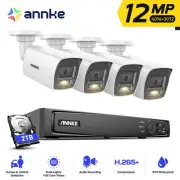 ANNKE 12MP POE Video Surveillance System with 8CH NVR & Dual Light Cameras