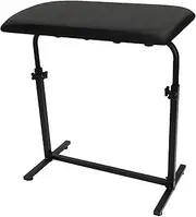Professional Heavy Duty Iron Tattoo Armrest - Adjustable Height and Tilt, Leg Rest Stand with PU Leather Arm Bar Pad