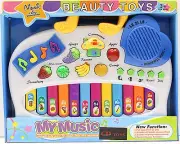 Blue Music Educational Organ 4 Musical Effect Instruments with Recorder Kids Toy