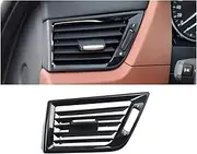 LHD Car Front Console Dashboard Air Conditioning AC Vent Grille Outlet Panel Replacement Compatible for BMW X1 E84 64229258354(Left Piano Black)