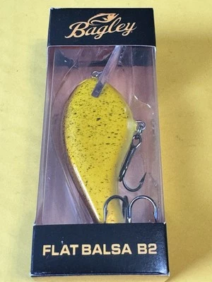 Bagley Flat Balsa B2 2.75” 3/8oz 4’-6’ Chartreuse Rootbeer